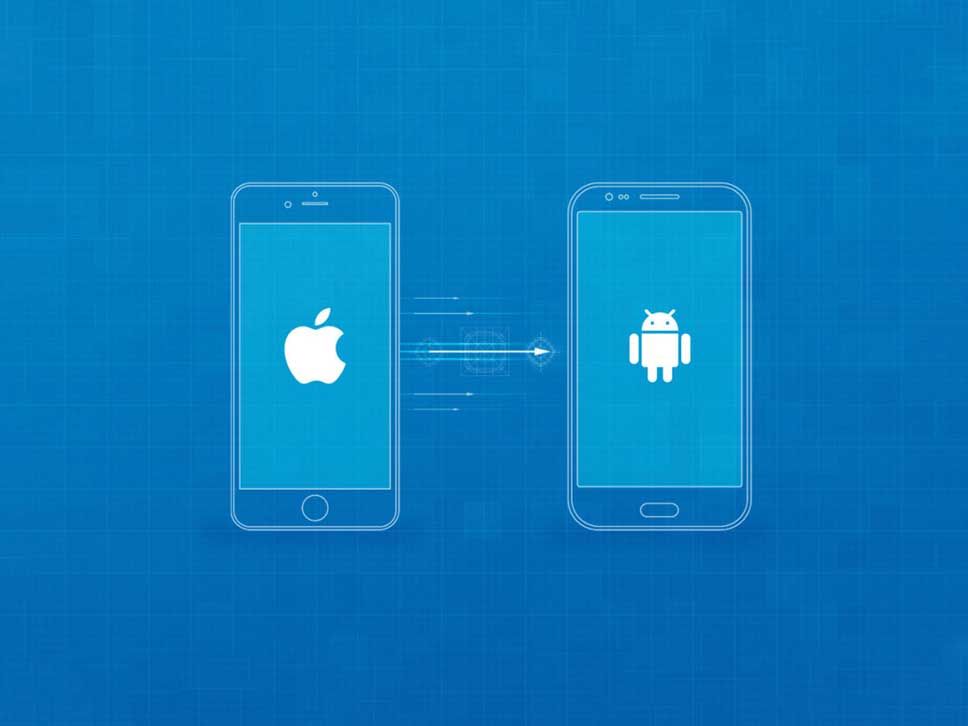 عکس مربوط به انتقال اطلاعات از آیفون به اندروید